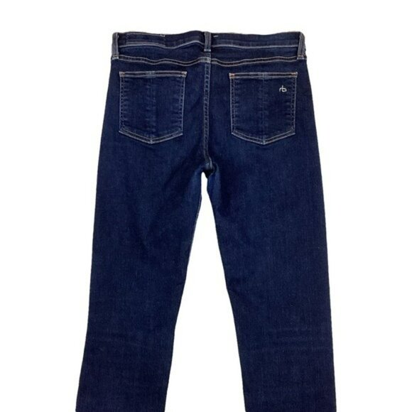 Rag & Bone Womens High Rise Skinny Jeans Dark Wash Size 31 Made In USA Premium D - Picture 10 of 10